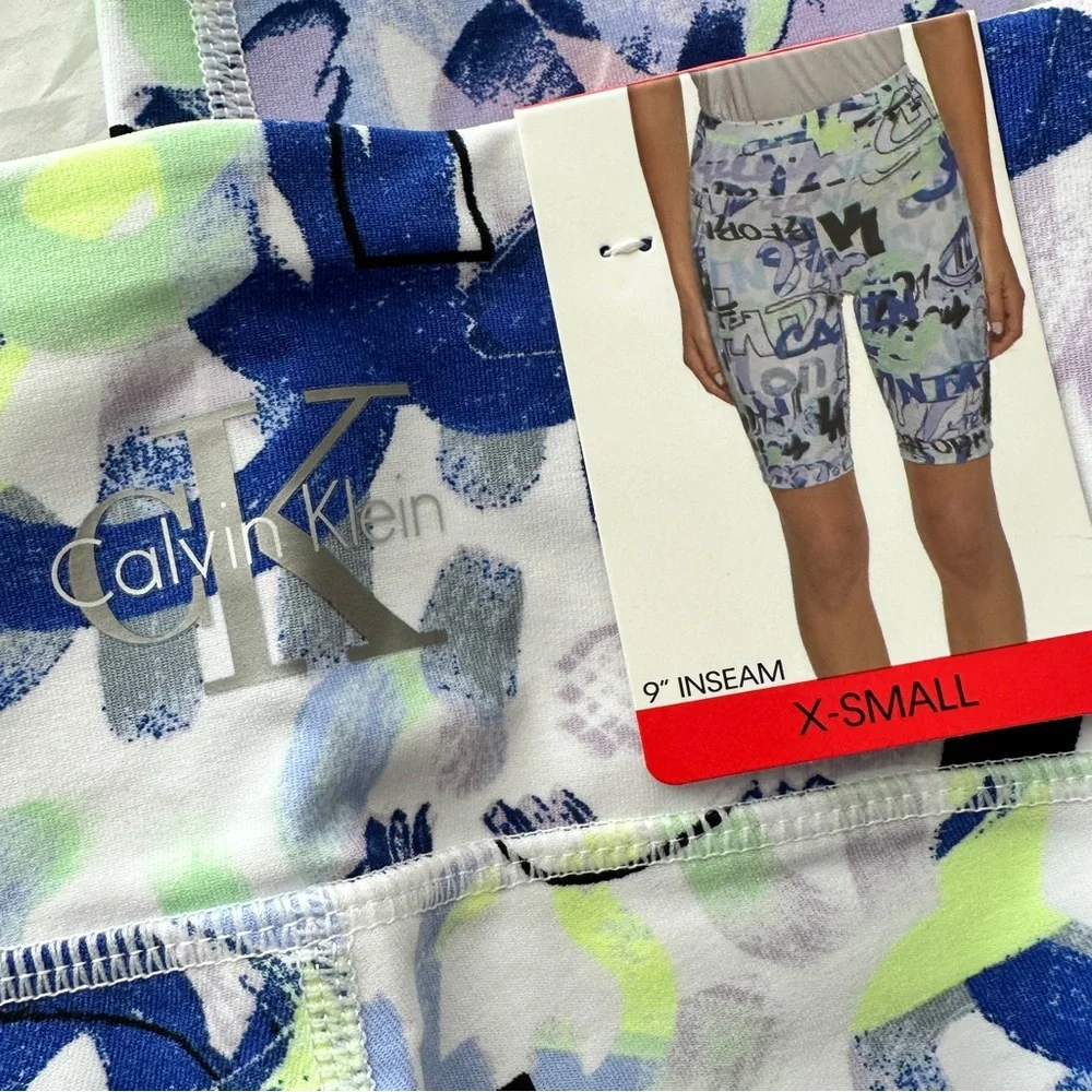 Calvin Klein Multicolor Activewear Bike Shorts Size XS - Picture 8 of 9